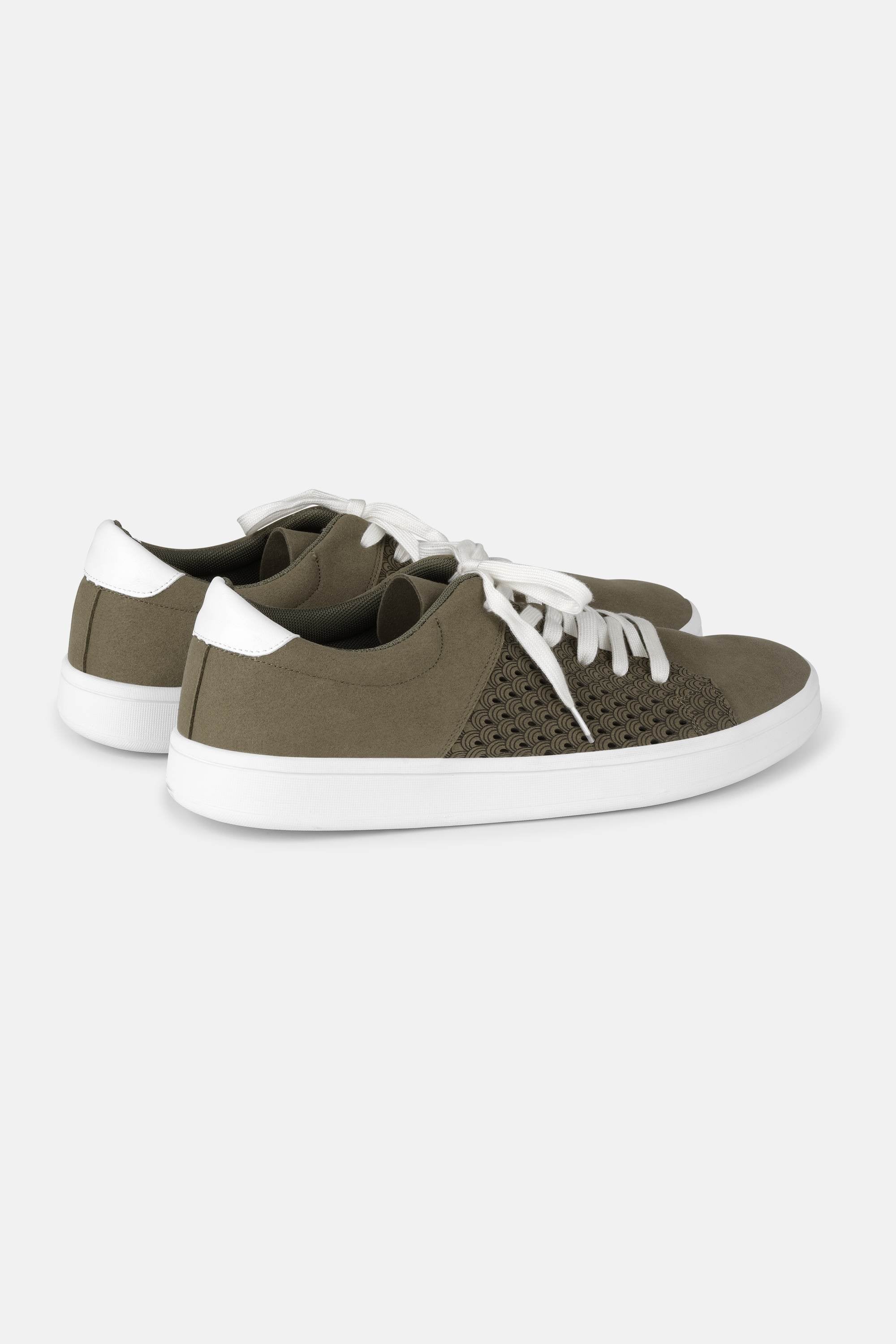 City Sneaker Hombre - Deep Olive White